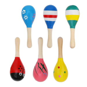 colorful baby rattle set