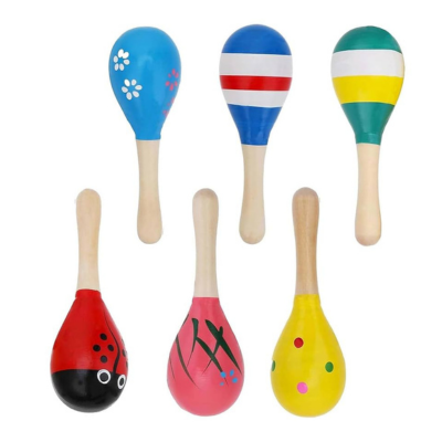 colorful baby rattle set
